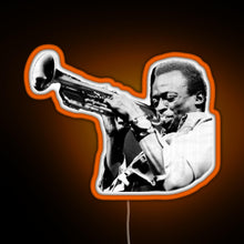 Load image into Gallery viewer, miles davis RGB neon sign orange