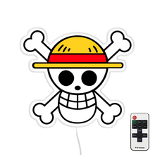 Load image into Gallery viewer, One piece pirate with remote neon led