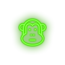 Load image into Gallery viewer, green monkey led animal ape cartoon fauna herbivore monkey zoo neon factory