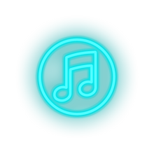Load image into Gallery viewer, ice_blue music social network brand logo led neon factory