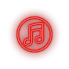Load image into Gallery viewer, red music social network brand logo led neon factory