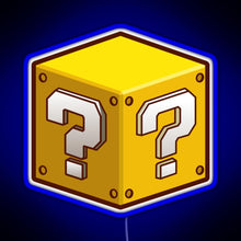 Load image into Gallery viewer, Mystery Block RGB neon sign blue