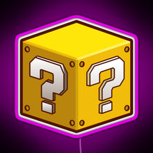 Load image into Gallery viewer, Mystery Block RGB neon sign  pink