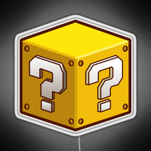 Load image into Gallery viewer, Mystery Block RGB neon sign white