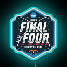 Load image into Gallery viewer, NCAA Men s Final Four 2023 Houston Basketball RGB neon sign lightblue