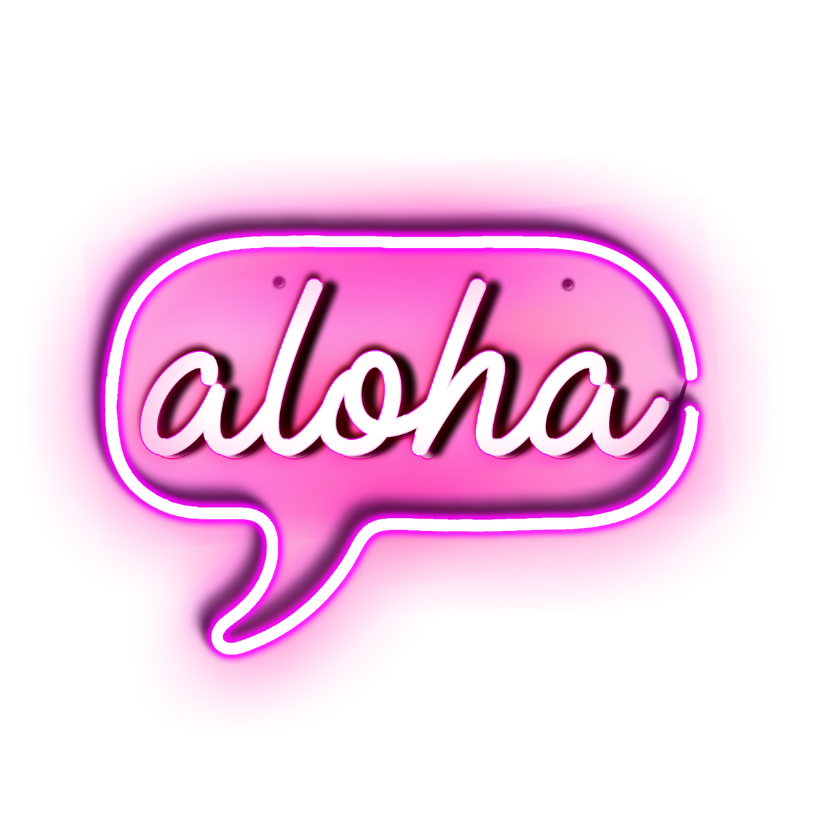 Neon Aloha Sign Hawaii