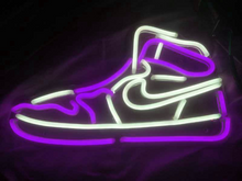 Load image into Gallery viewer, nike air jordan neon led purple