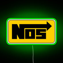 Load image into Gallery viewer, NOS Cool Helmet stickers RGB neon sign green