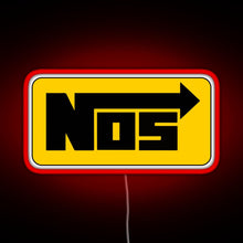 Load image into Gallery viewer, NOS Cool Helmet stickers RGB neon sign red