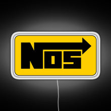 Load image into Gallery viewer, NOS Cool Helmet stickers RGB neon sign white