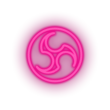 Load image into Gallery viewer, pink obs video game logo led neon factory