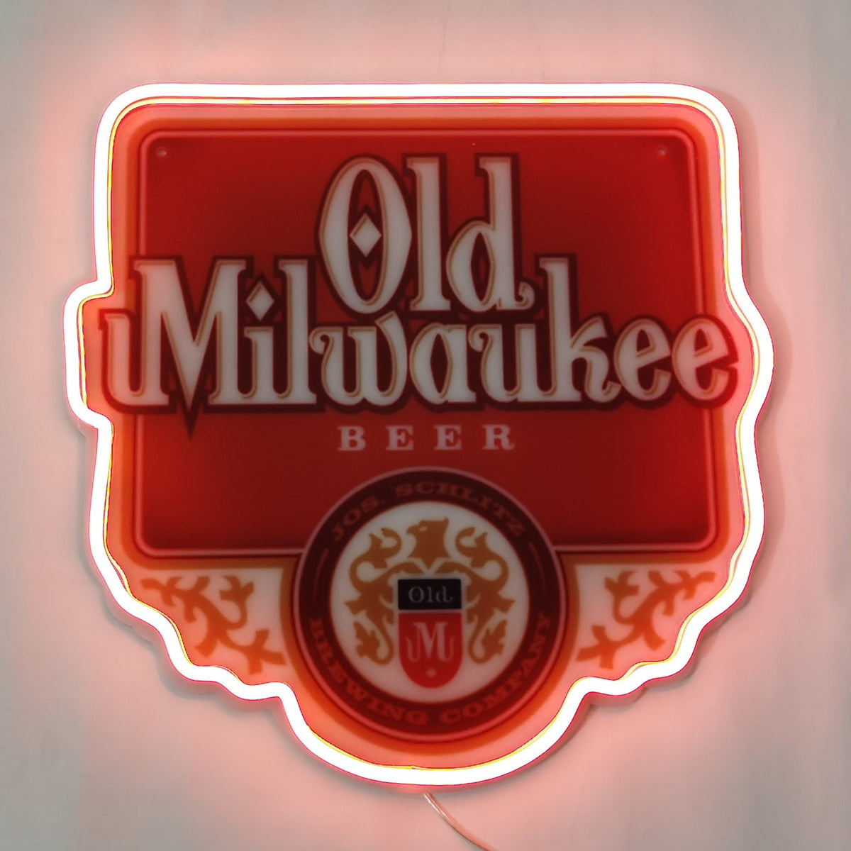 Old Milwaukee Light ビール看板 Neon Signs Compatible For Old Milwaukee Beer Sign,Glass Neon