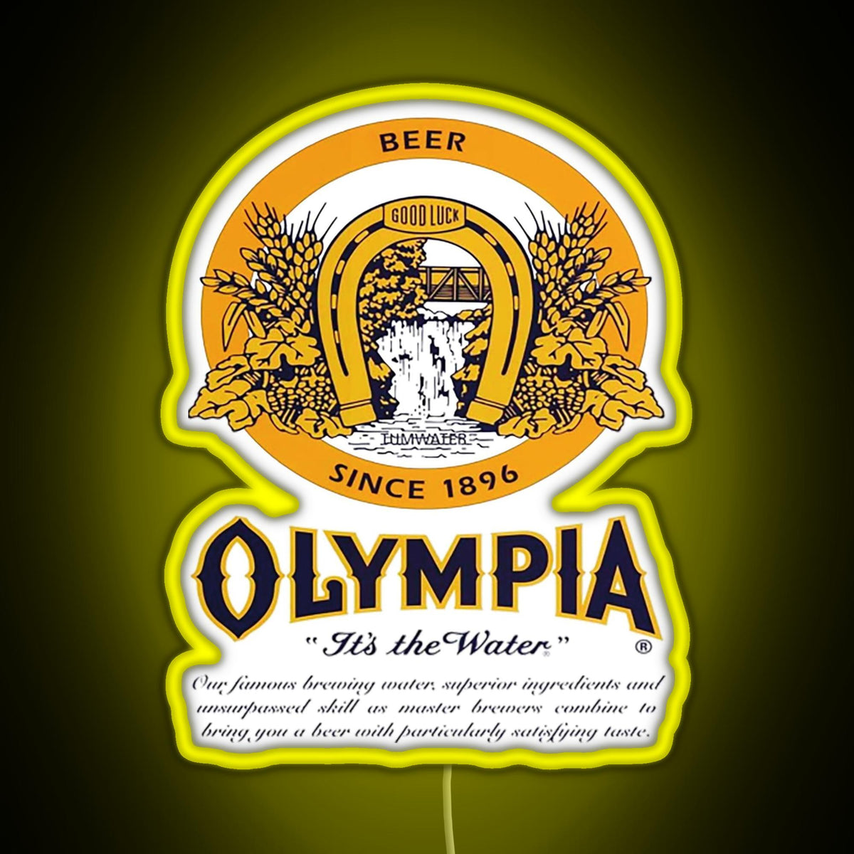 オリンピア OLYMPIA アメリカン ヴィンテージ BAR ネオン ライト Olympia Beer Rgb Neon Sign – Neon Factory