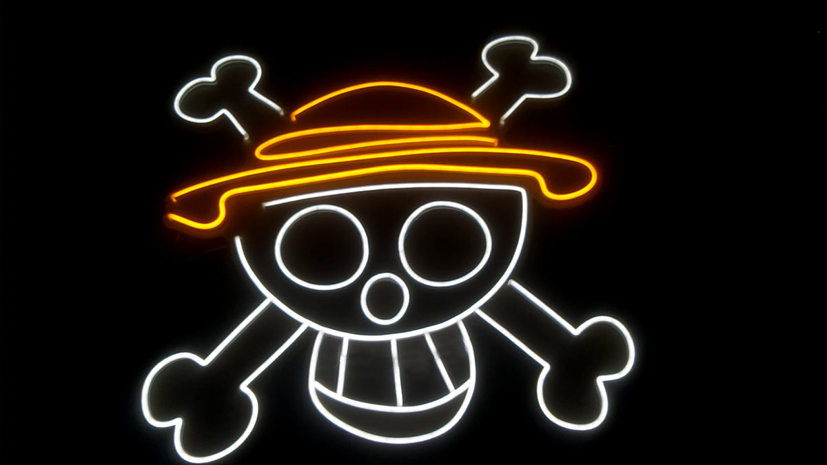 One Piece Pirate Luffy Hat Logo Neon Sign – Neon Factory