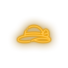 Load image into Gallery viewer, warm_white pamela_hat led beach cap fashion holiday pamela hat summer vacation neon factory