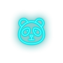Load image into Gallery viewer, ice_blue panda led animal bear cartoon fauna herbivore panda zoo neon factory