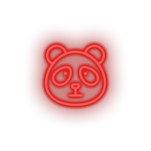 Load image into Gallery viewer, red panda led animal bear cartoon fauna herbivore panda zoo neon factory