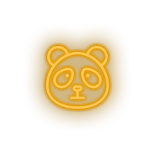 Load image into Gallery viewer, warm_white panda led animal bear cartoon fauna herbivore panda zoo neon factory