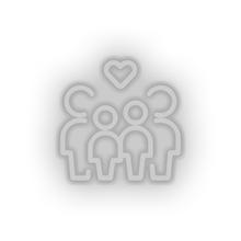Load image into Gallery viewer, white parent family person human children heart like child parents kid baby led neon factory