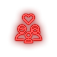 Load image into Gallery viewer, parent family person human children heart parents child kid baby love Neon led factory