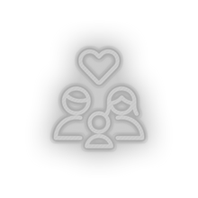 Load image into Gallery viewer, white parent family person human children heart parents child kid baby led neon factory