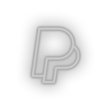 Load image into Gallery viewer, white paypal social network brand logo led neon factory