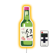 Load image into Gallery viewer, Peach Soju Bar Neon Sign