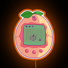 Load image into Gallery viewer, Peachy Tamagotchi RGB neon sign orange