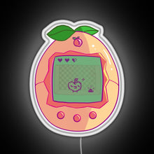 Load image into Gallery viewer, Peachy Tamagotchi RGB neon sign white