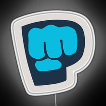 Load image into Gallery viewer, Pewdiepie Brofist Logo RGB neon sign white