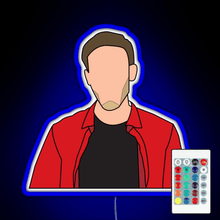 Load image into Gallery viewer, PewDiePie Pop Art RGB neon sign remote