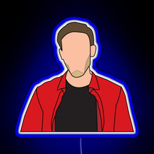 Load image into Gallery viewer, PewDiePie Pop Art RGB neon sign blue
