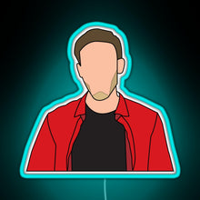 Load image into Gallery viewer, PewDiePie Pop Art RGB neon sign lightblue