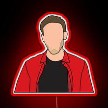 Load image into Gallery viewer, PewDiePie Pop Art RGB neon sign red