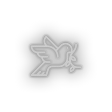Load image into Gallery viewer, white pigeon led bird dove love pigeon relationship romance valentine day neon factory