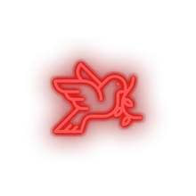Load image into Gallery viewer, red pigeon led bird dove love pigeon relationship romance valentine day neon factory