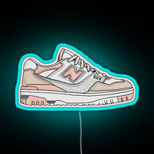 Load image into Gallery viewer, Pink New Balance 550 RGB neon sign lightblue