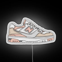 Load image into Gallery viewer, Pink New Balance 550 RGB neon sign white