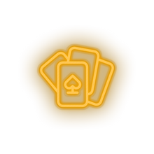 Load image into Gallery viewer, warm_white playing_card led amusement carnival circus gambling game parade playing card neon factory