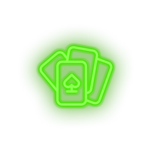 Load image into Gallery viewer, playing card Amusement carnival circus gambling game parade playing card Neon led factory