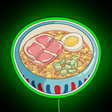 Load image into Gallery viewer, Ponyo Ramen RGB neon sign green
