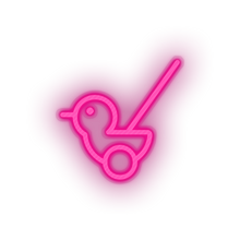 Load image into Gallery viewer, pink push toys family children chicken duck chick play child kid baby toy led neon factory