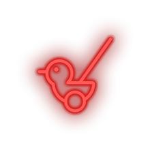 Load image into Gallery viewer, red push toys family children chicken duck chick play child kid baby toy led neon factory