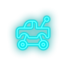 Load image into Gallery viewer, ice_blue push toys truck children car family play child kid baby toy led neon factory