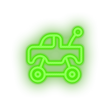 Load image into Gallery viewer, green push toys truck children car family play child kid baby toy led neon factory