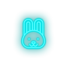 Load image into Gallery viewer, rabbit Animal bunny cartoon fauna herbivore rabbit zoo Neon led factory