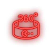 Load image into Gallery viewer, red reality virtual video game vr led neon factory