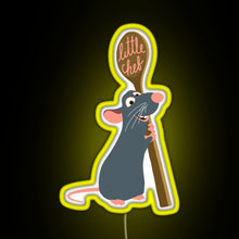 Load image into Gallery viewer, Remy the Little Chef RGB neon sign yellow