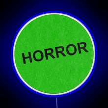 Load image into Gallery viewer, Retro VHS horror RGB neon sign blue