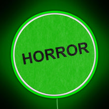 Load image into Gallery viewer, Retro VHS horror RGB neon sign green